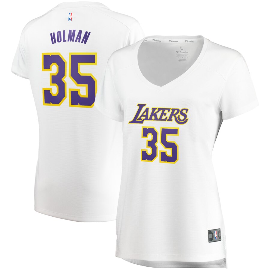 Aric Holman Los Angeles Lakers Fanatics Branded Women's Fast Break Replica Basketball Jersey White - Association Edition