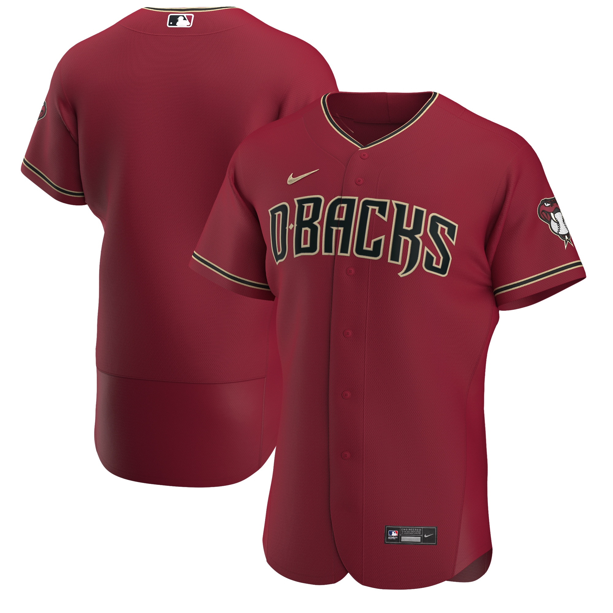 Arizona Diamondbacks Alternate Authentic Team Jersey – Crimson