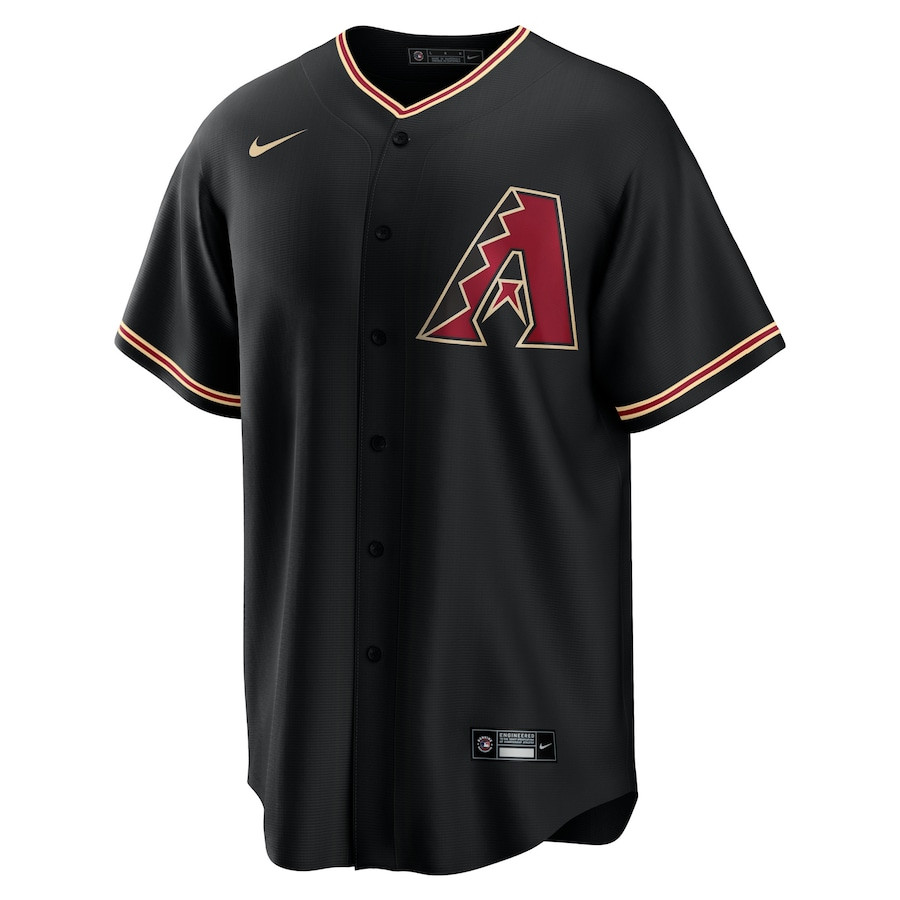 Alternative view of Arizona Diamondbacks Alternate Men Jersey - Black