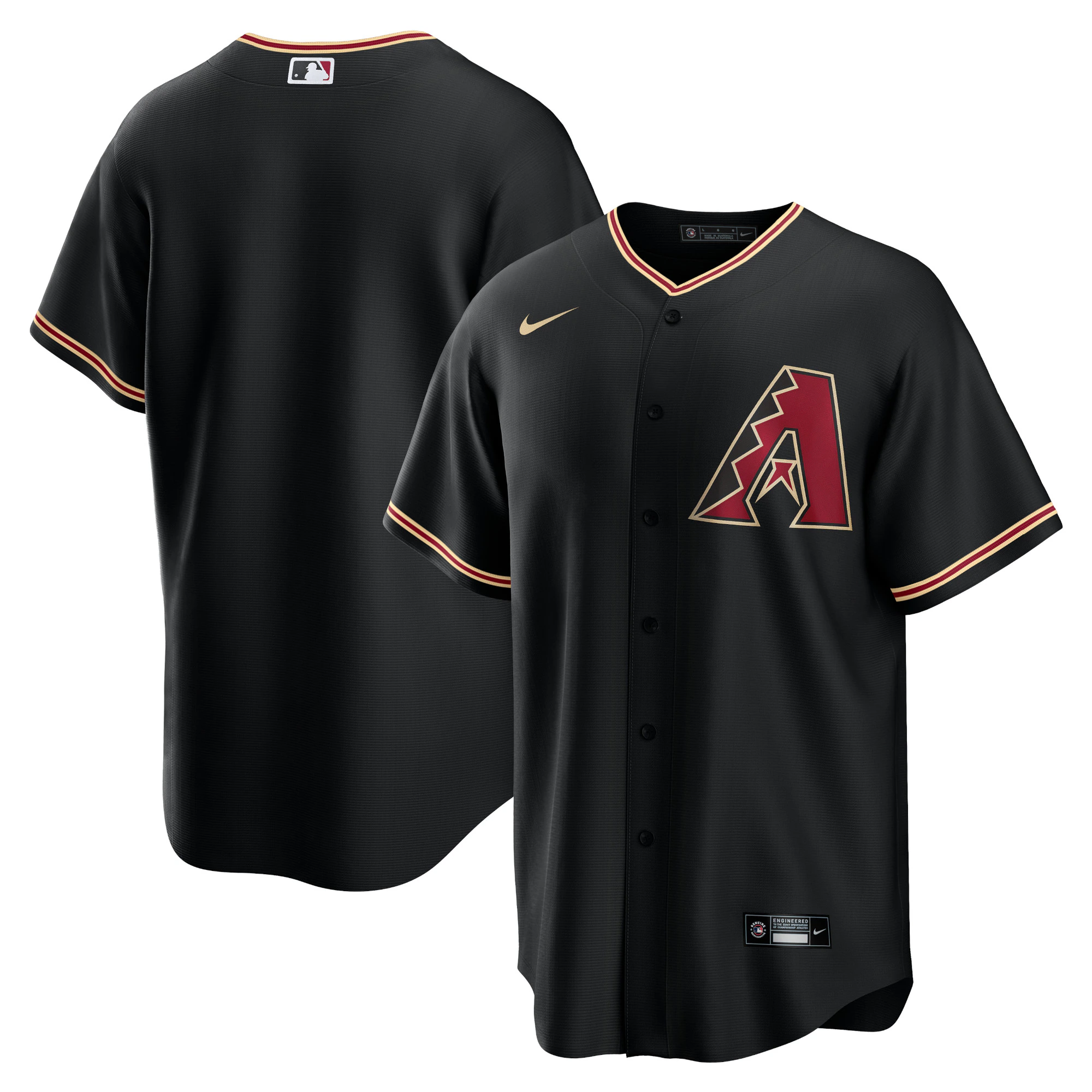 Arizona Diamondbacks Alternate Replica Team Jersey – Black