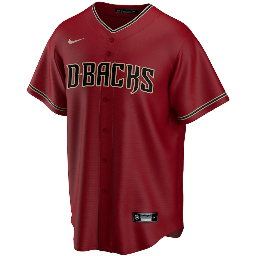 Alternative view of Arizona Diamondbacks Alternate Team Men Baseball Jersey - Red