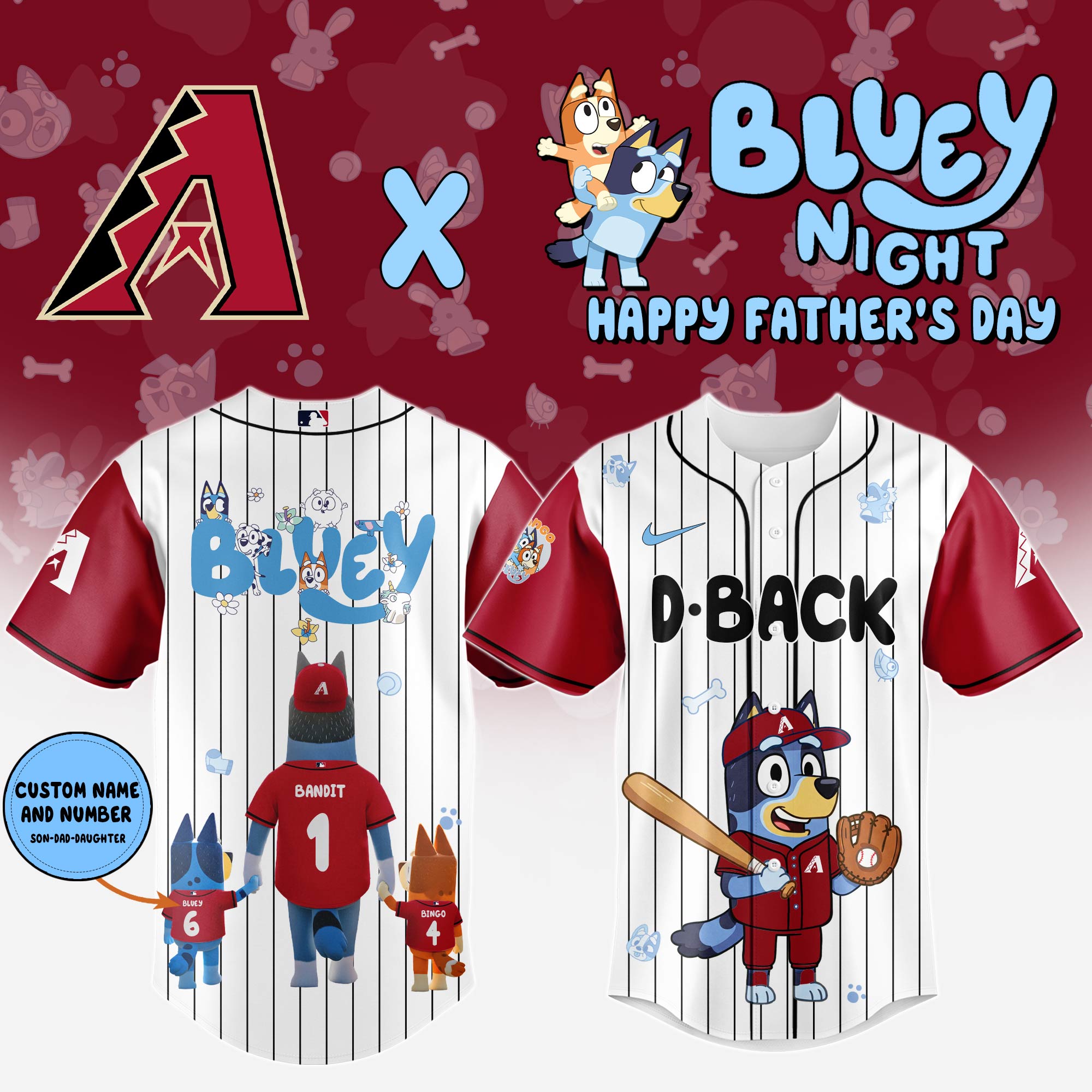 Arizona Diamondbacks Happy Father’s Day Limited Edition Jersey 2025