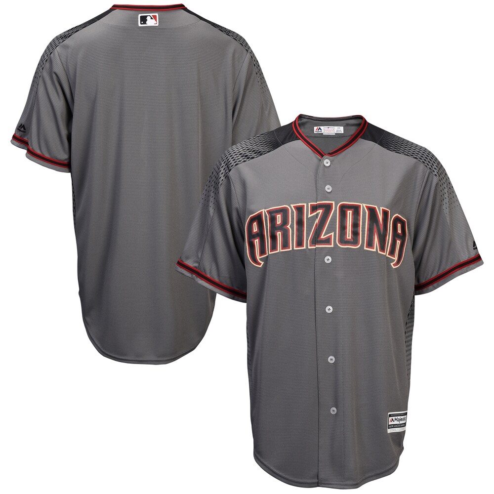Arizona Diamondbacks Majestic Fashion Official Cool Base Team Jersey - Gray/black