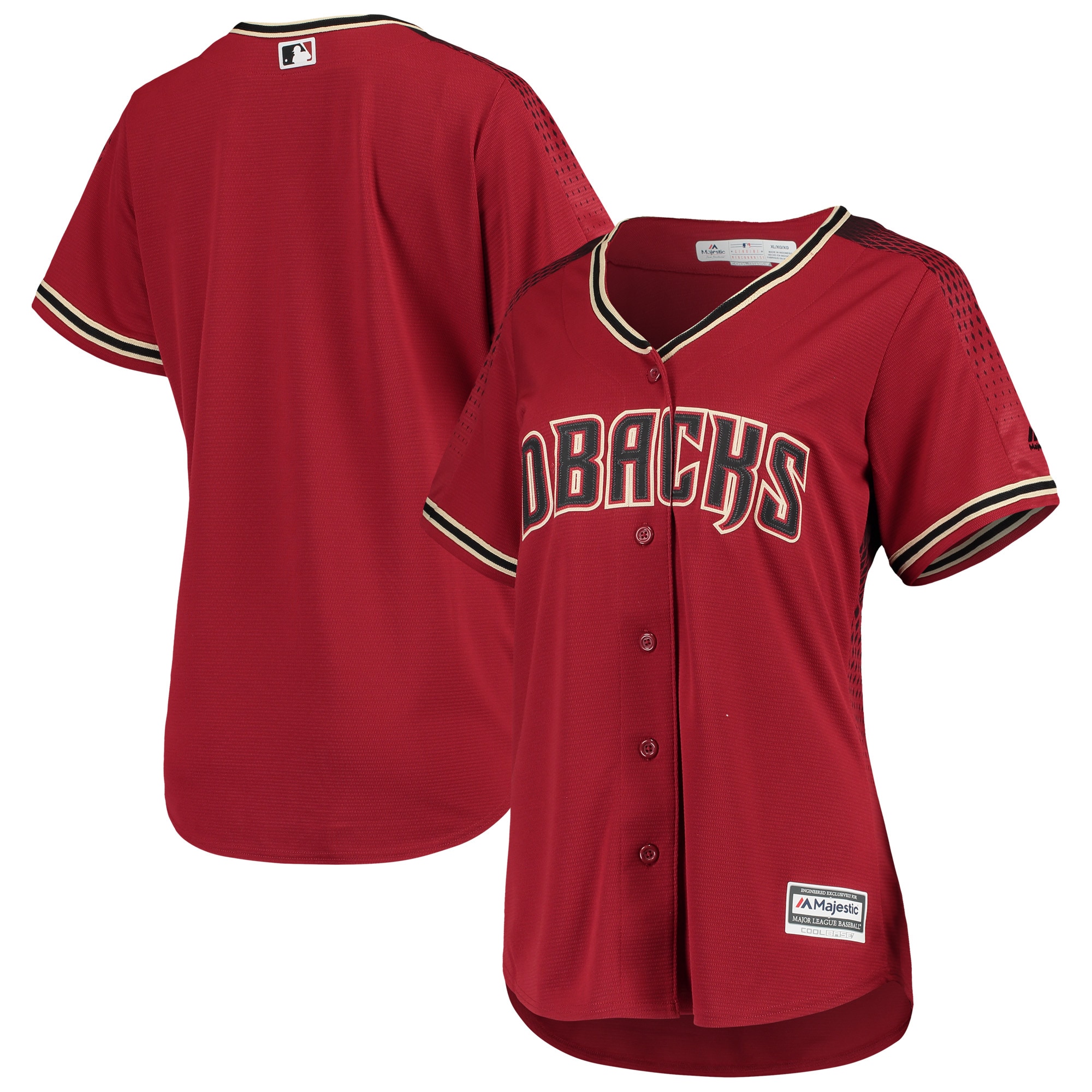 Arizona Diamondbacks Majestic Women's Alternate Official Team Jersey - Red