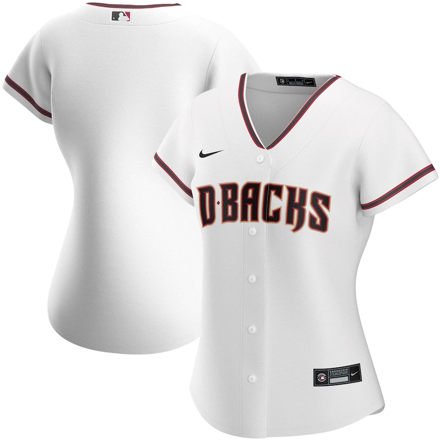 Arizona Diamondbacks Women's Home 2020 Replica Team Baseball Jersey ÃƒÂ¢Ã¢â€šÂ¬Ã¢â‚¬Å“ White