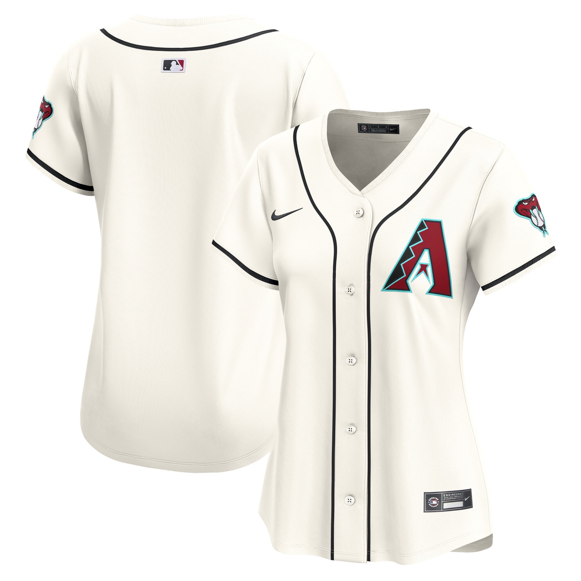 Arizona Diamondbacks Women's Home Limited Baseball Jersey - White