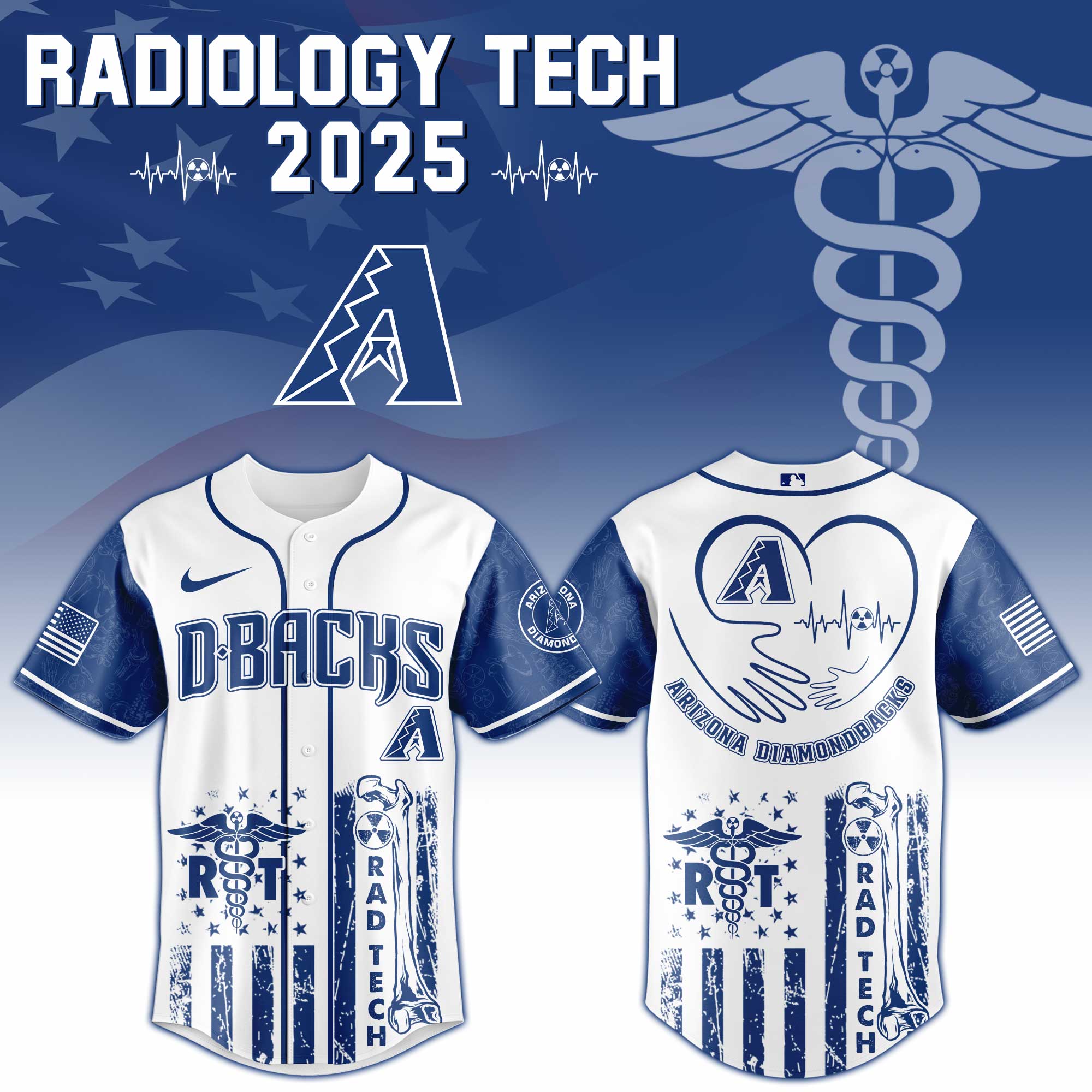 Arizona Diamondbacks X Radiology Tech Night Exclusive Design Jersey