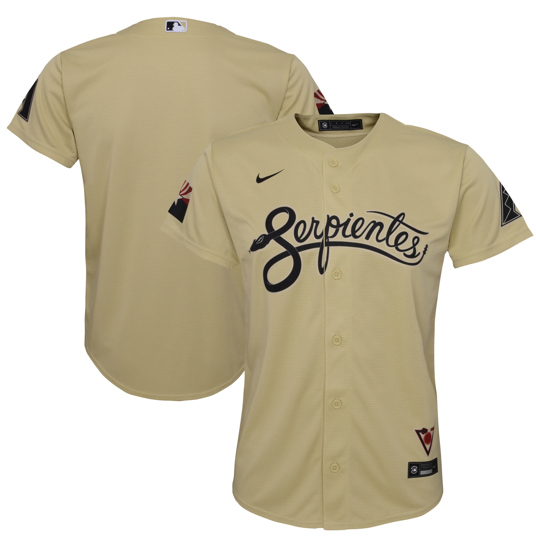 Arizona Diamondbacks Youth City Connect Replica Jersey - Sand
