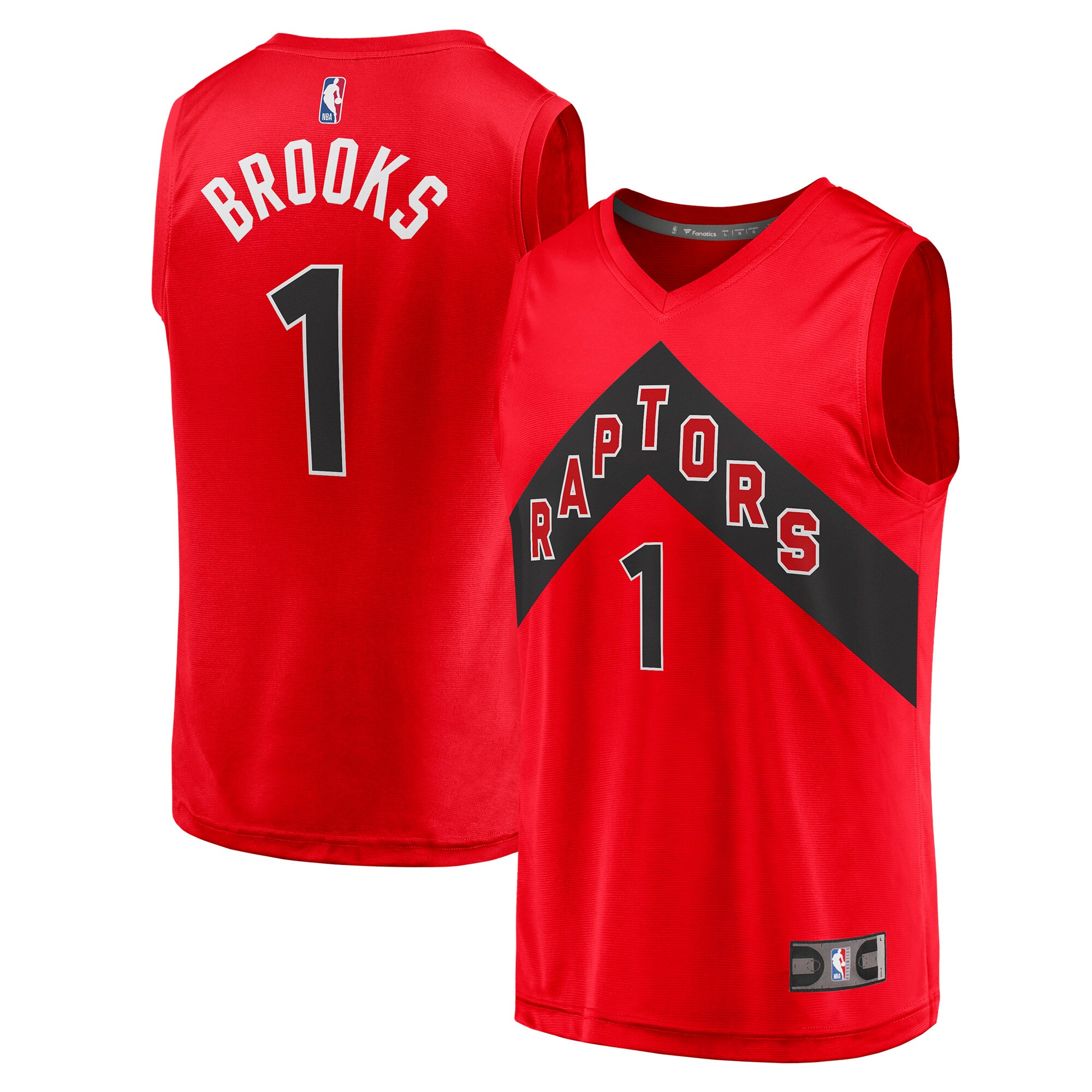 Armoni Brooks Toronto Raptors Fanatics Branded 2021/22 Fast Break Replica Basketball Jersey - Icon Edition - Red