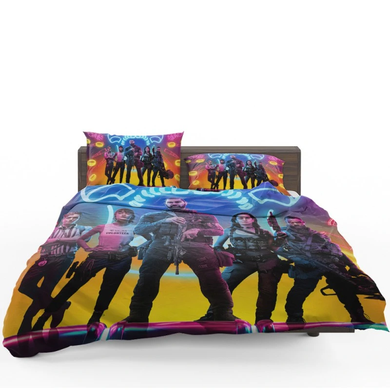 Army Of The Dead Movie Dave Bautista Huma Qureshi Ella Purnell Bedding Set - Custom Bedding Set