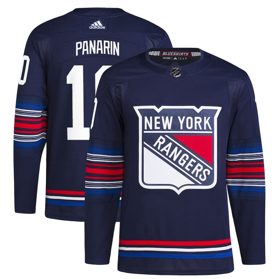Artemi Panarin 10 New York Rangers Alternate Primegreen Men Hockey Jersey - Navy - JS591 