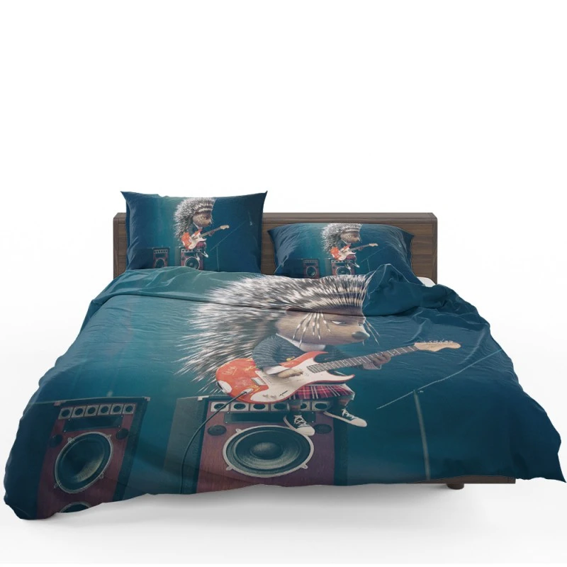 Ash From Sing Movie Playing The Guitar Bedding Set - Custom Bedding Set