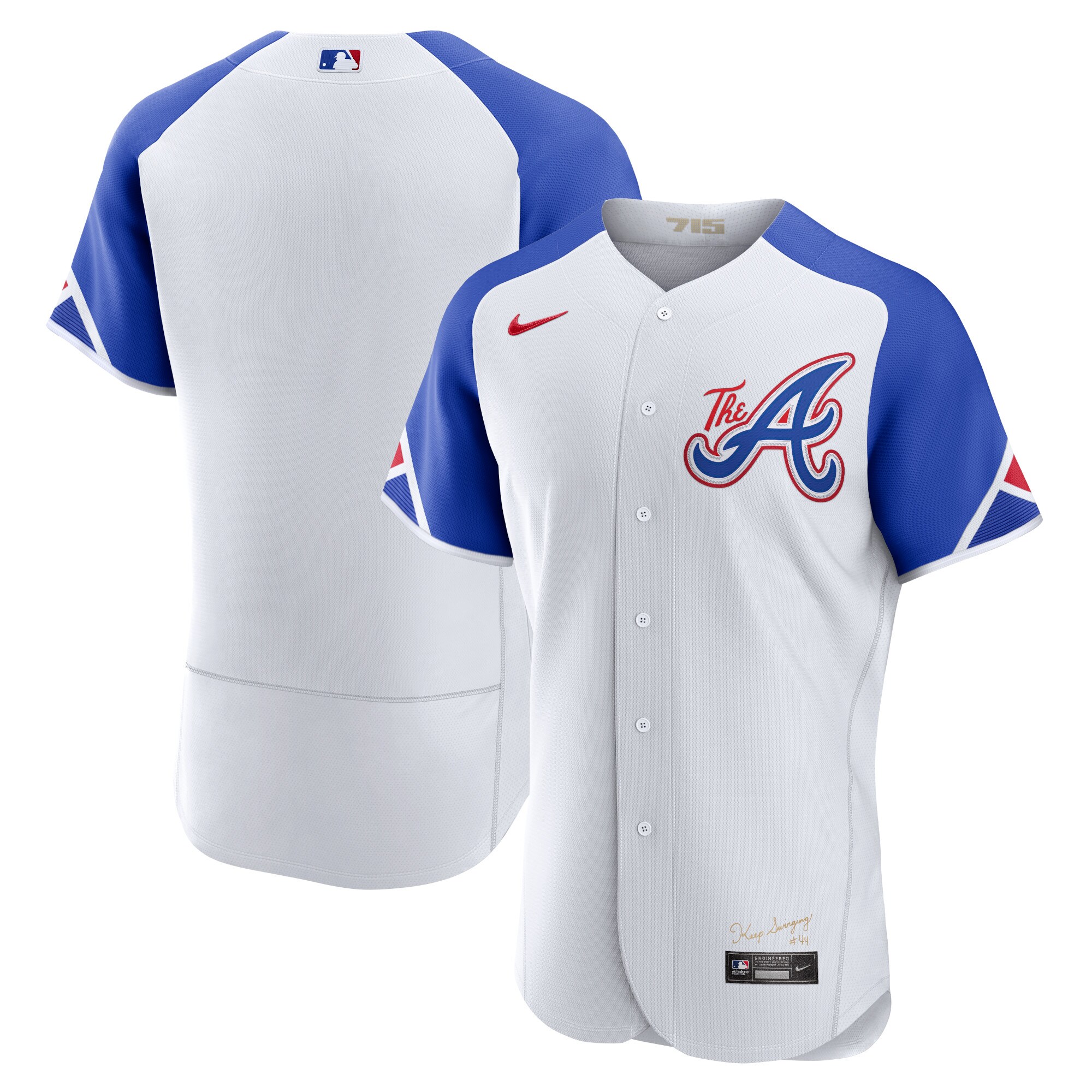 Alternative view of Atlanta Braves 2023 City Connect Authentic Baseball Jersey - White