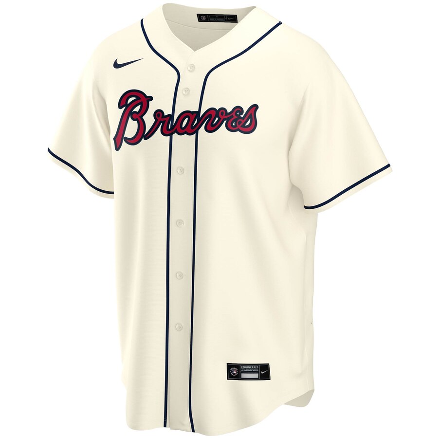 Alternative view of Atlanta Braves Alternate 2020 Replica Team Jersey ÃƒÂ¢Ã¢â€šÂ¬Ã¢â‚¬Å“ Cream