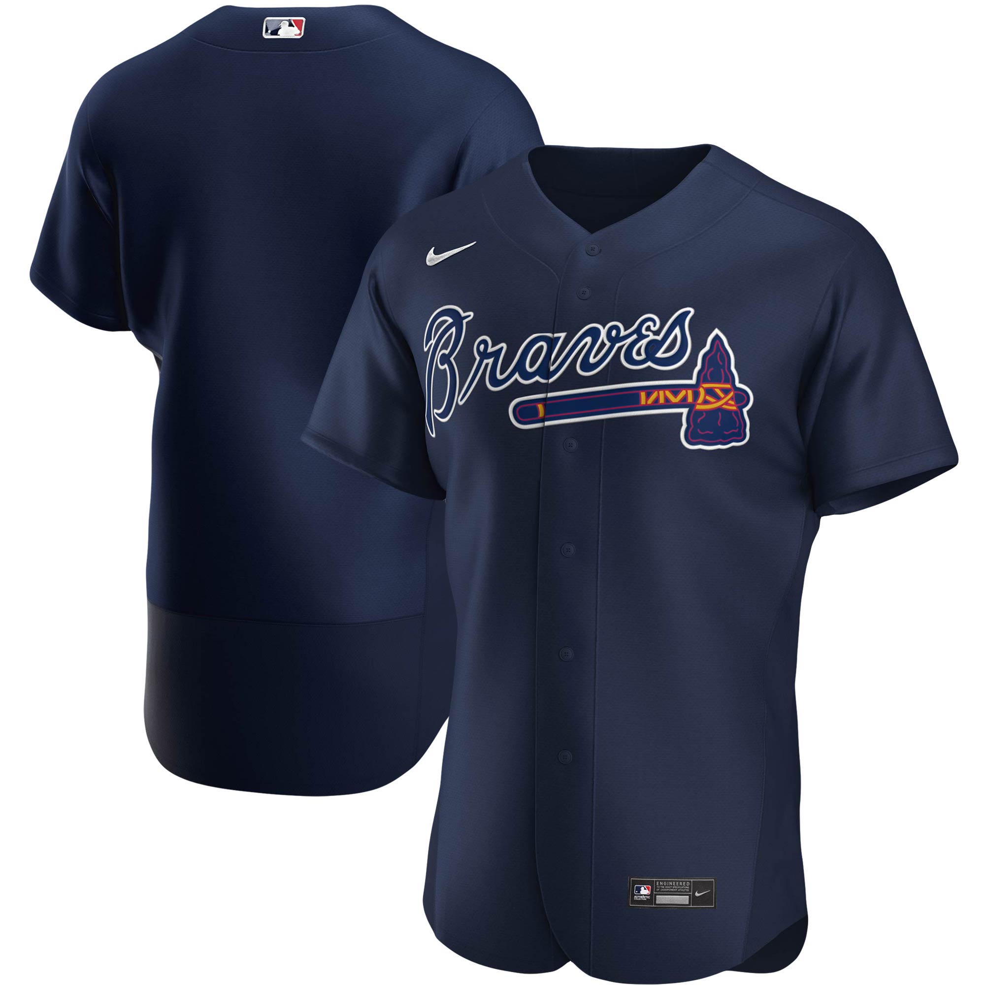 Atlanta Braves Alternate Authentic Team Jersey - Navy