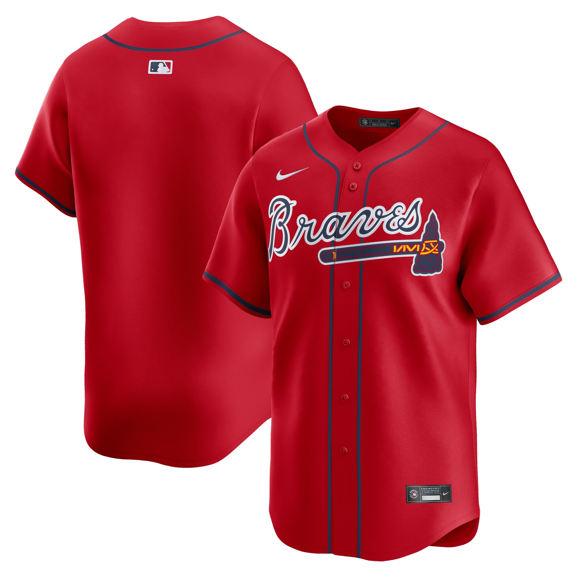 Atlanta Braves Alternate Limited JerseyÃƒâ€šÃ‚Â ÃƒÂ¢Ã¢â€šÂ¬Ã¢â‚¬Å“ Red