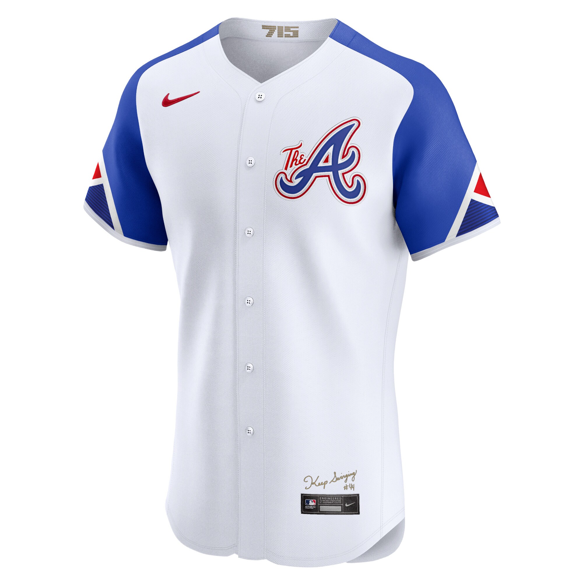 Alternative view of Atlanta Braves City Connect Elite Baseball Jersey - White