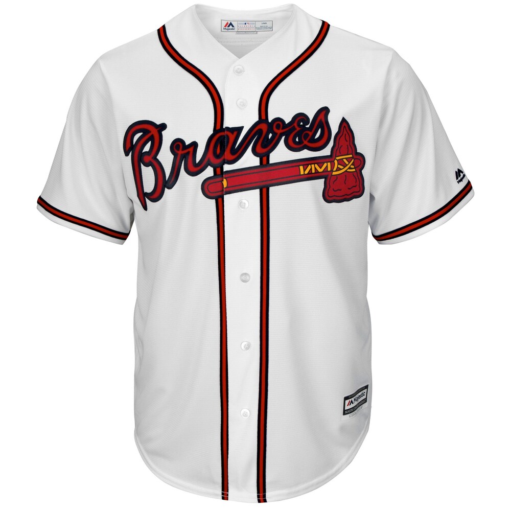 Atlanta Braves Majestic Official Cool Base Baseball Jersey - White