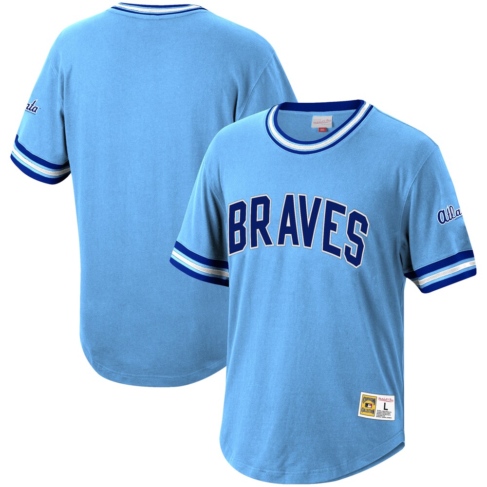 Atlanta Braves Mitchell & Ness Cooperstown Collection Wild Pitch Baseball Jersey T-shirt - Light Blue