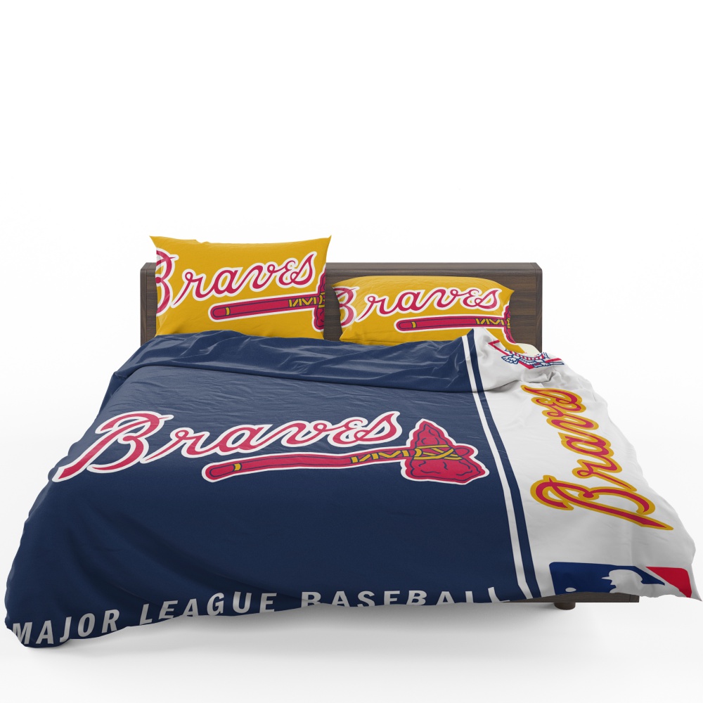 Atlanta Braves MLB Baseball National League Bedding Set - Custom Bedding Set