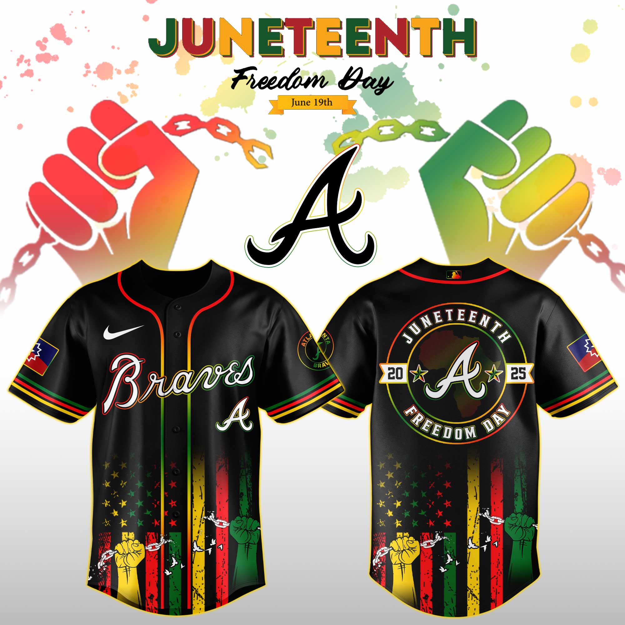Atlanta Braves Mlb X Juneteenth Day Jersey Edition Jersey 2025