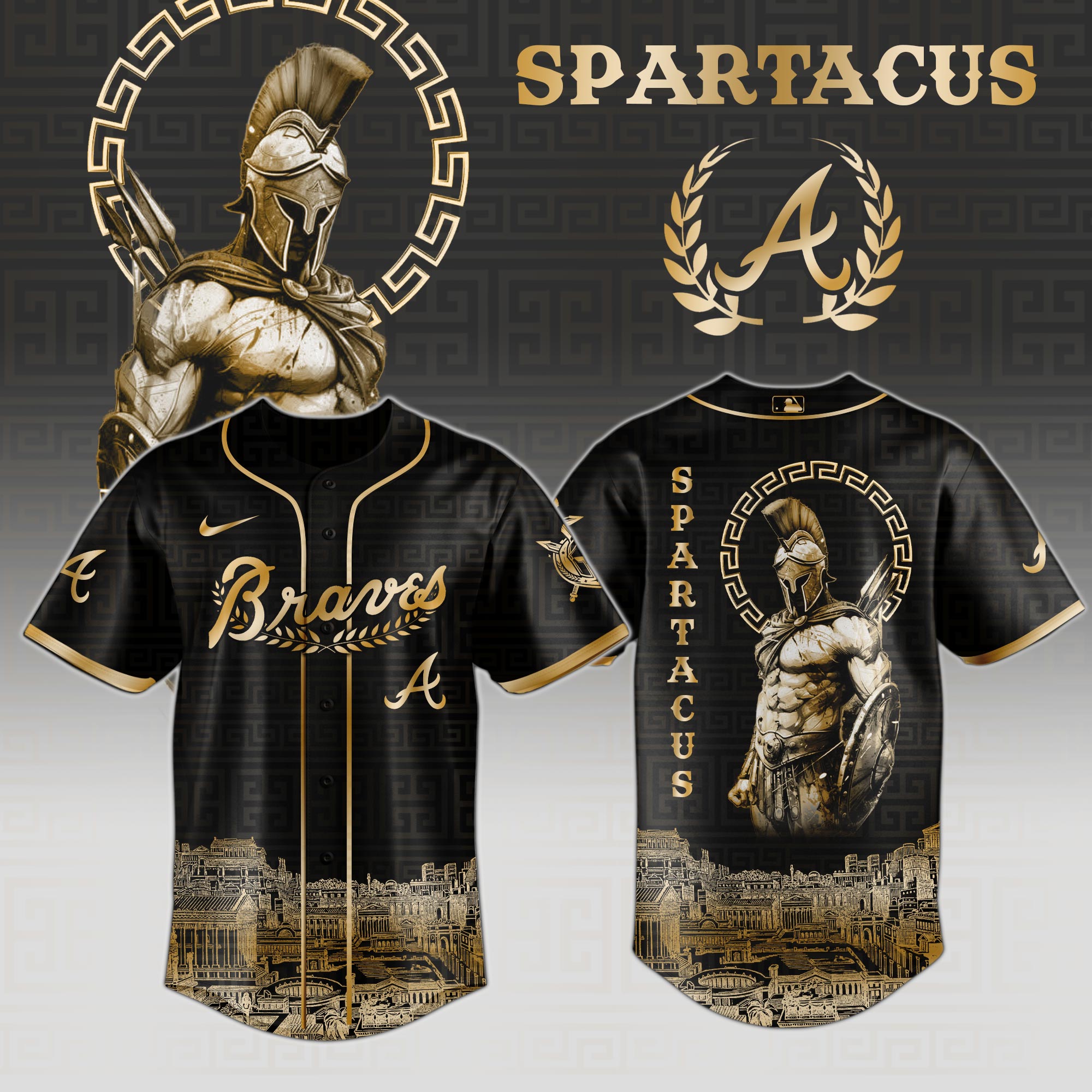 Atlanta Braves Mlb X Spartacus Glory Of The Arena Power Of The Game