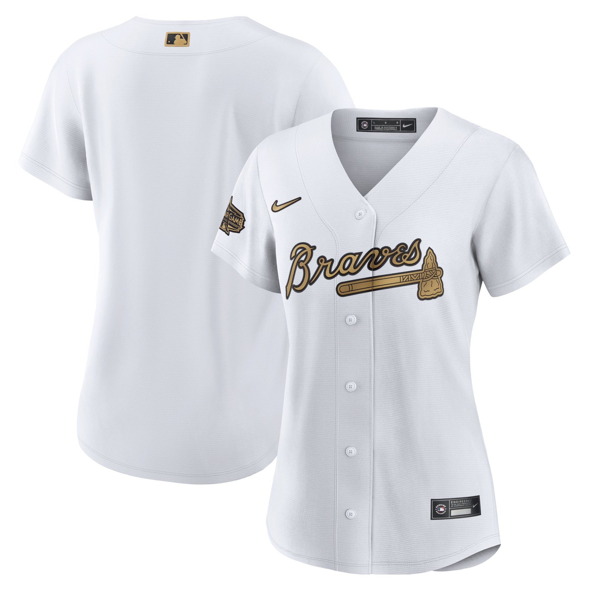 Atlanta Braves Women's 2022 Mlb All-star Game Replica Blank Baseball Jersey - White