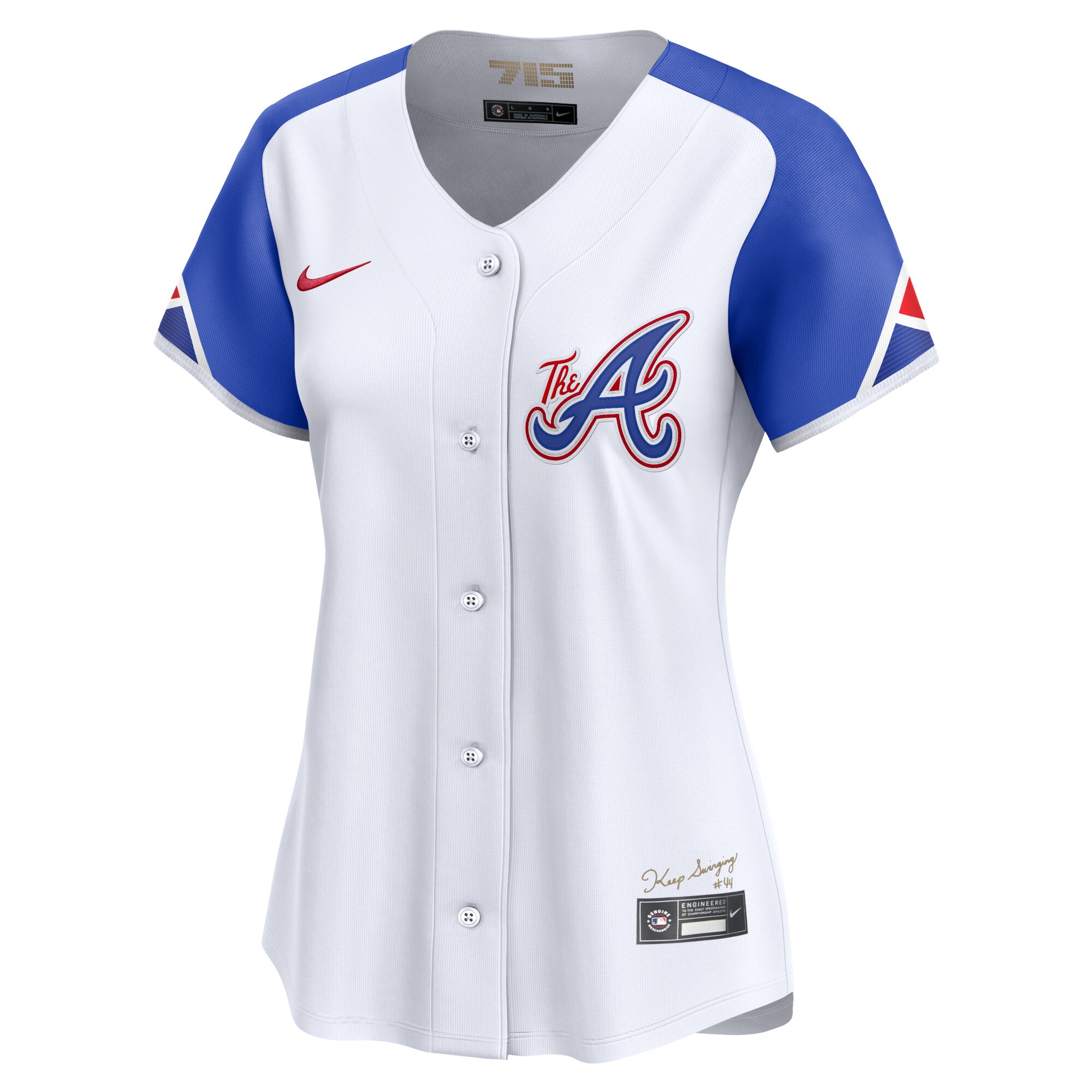 Alternative view of Atlanta Braves Women's City Connect Limited Baseball Jersey - White