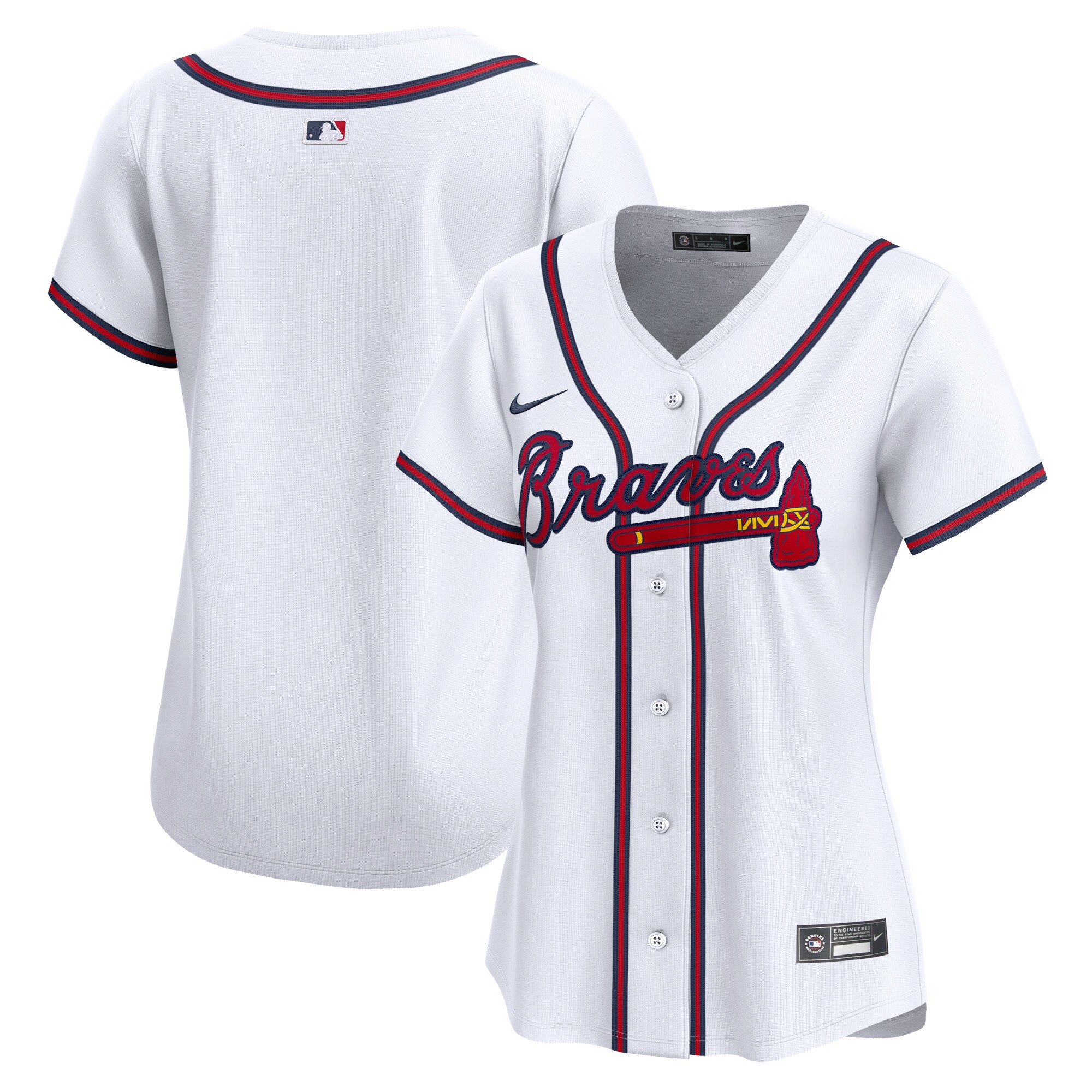Atlanta Braves Women's Home Limited Baseball Jersey - White
