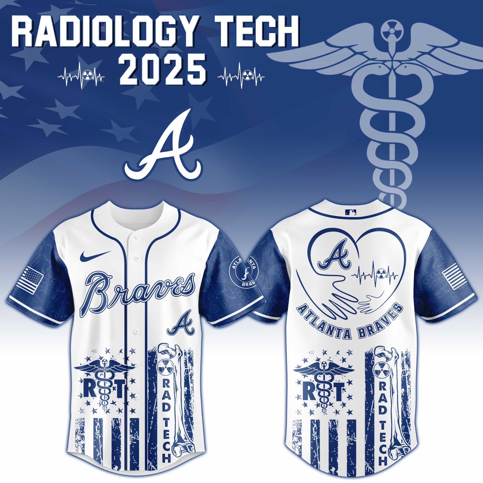 Atlanta Braves X Radiology Tech Night Exclusive Design Jersey