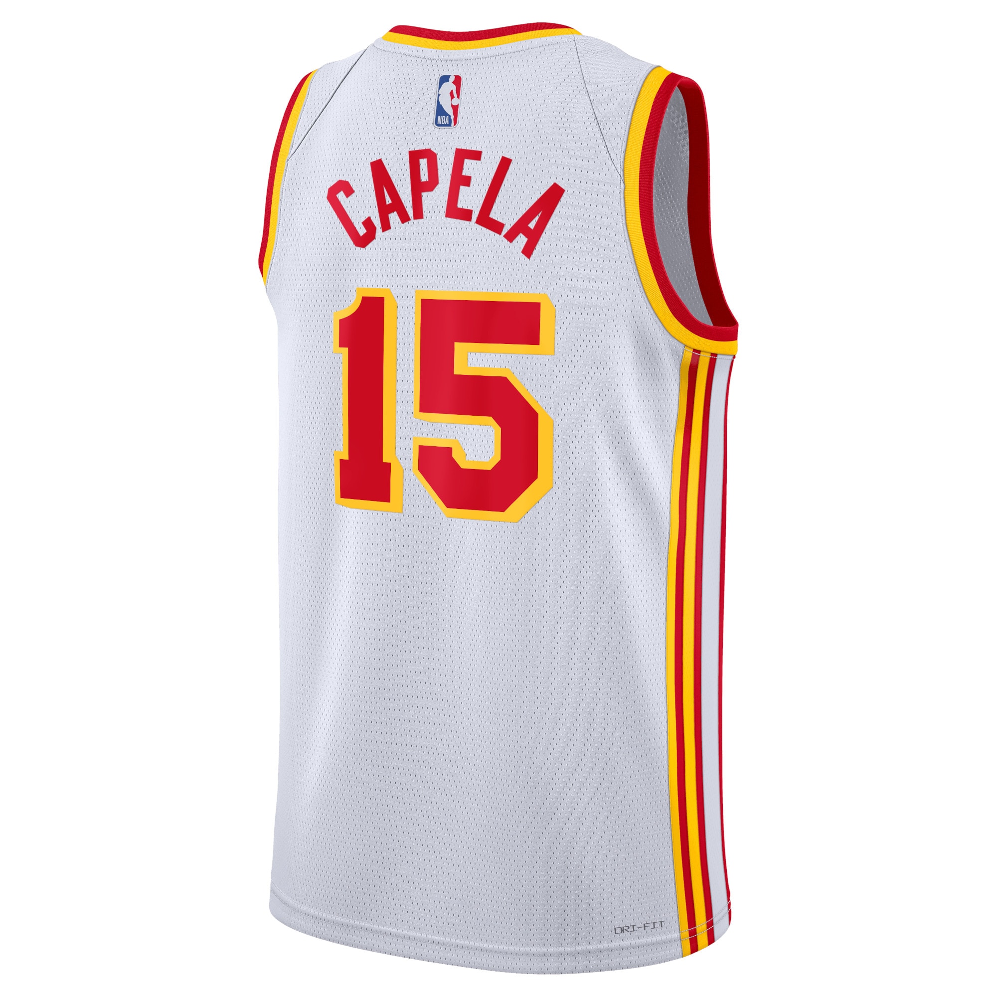 Alternative view of Atlanta Hawks Association Edition Swingman Jersey - White - Clint Capela - Unisex - JS498 