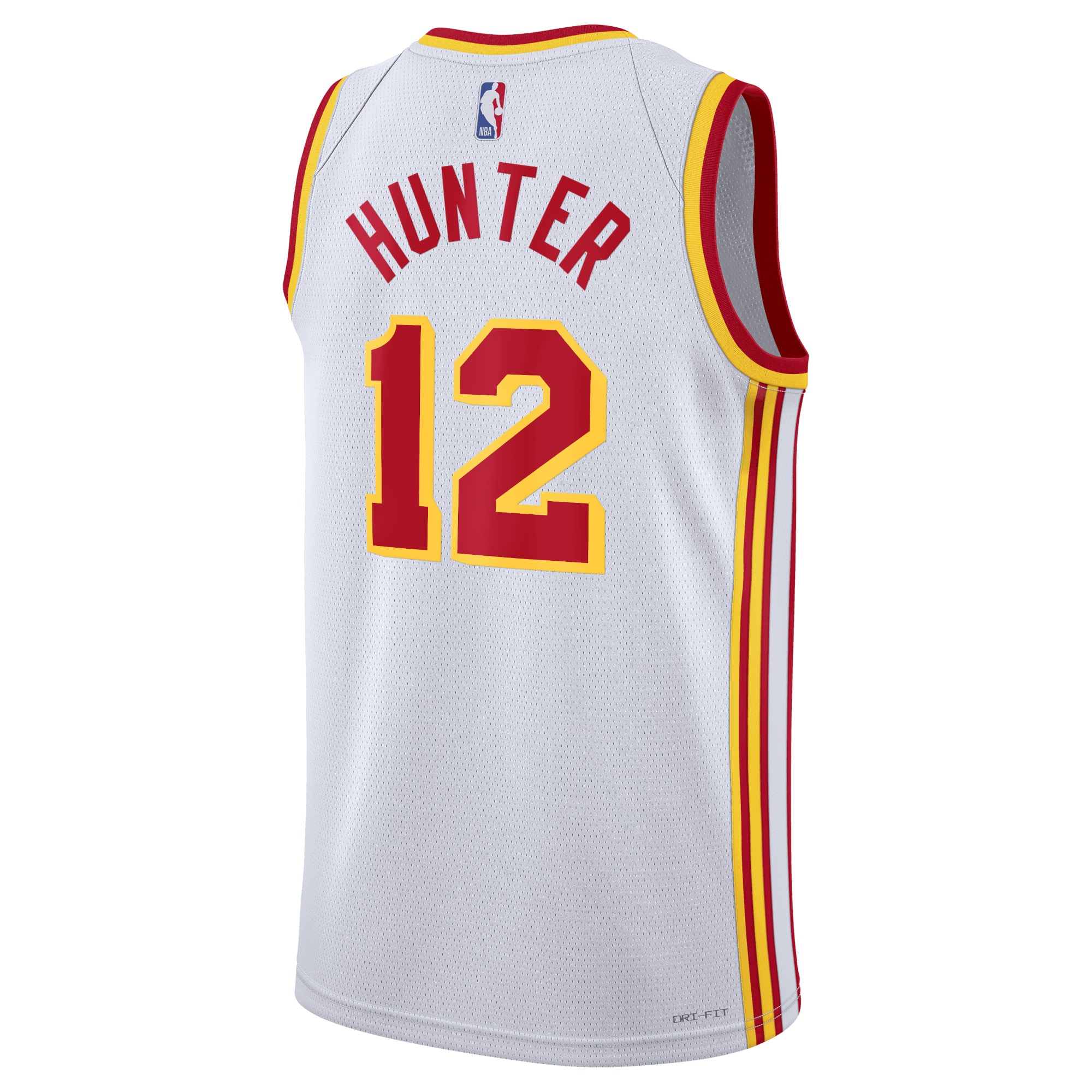 Alternative view of Atlanta Hawks Association Edition Swingman Jersey - White - De'Andre Hunter - Unisex - JS877 