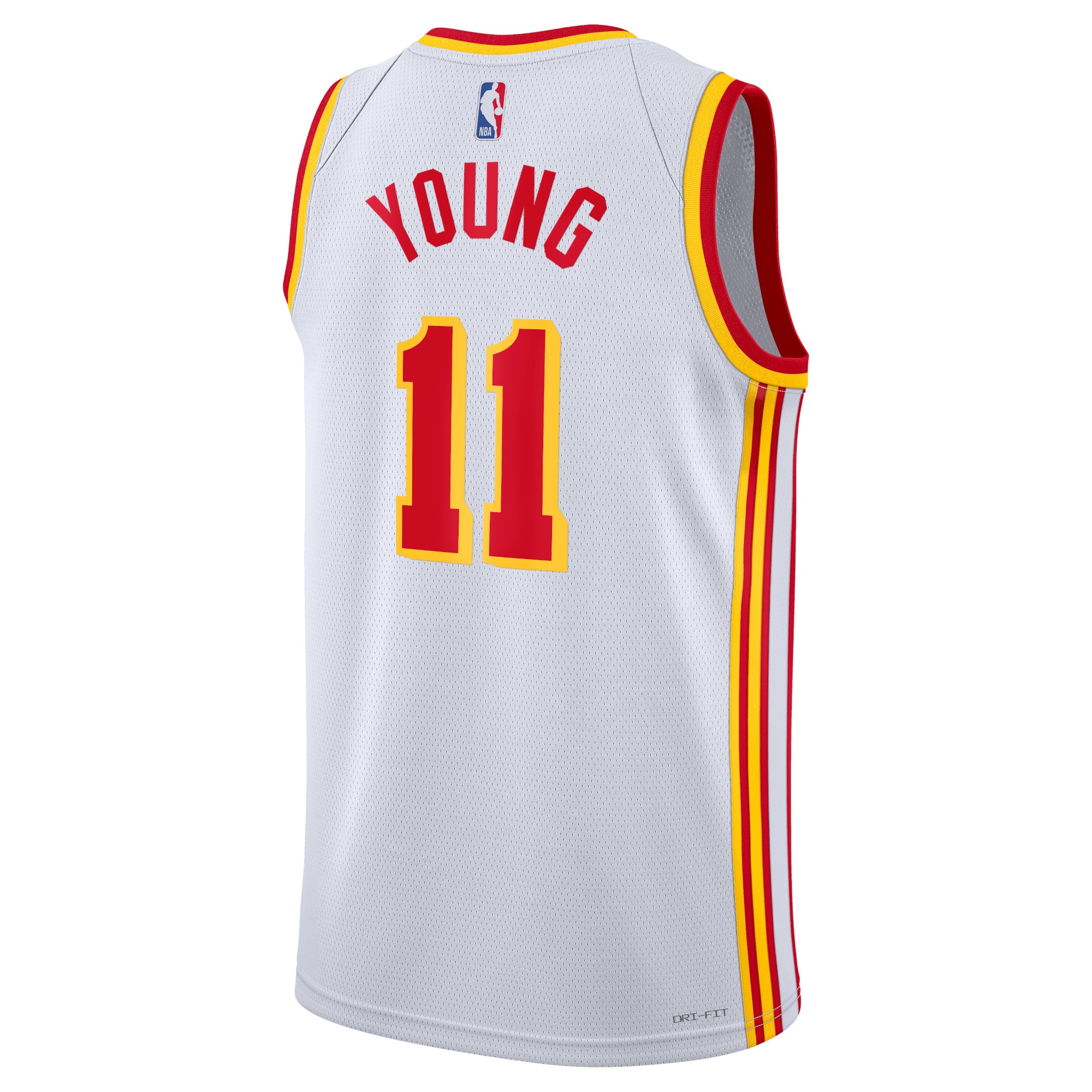Alternative view of Atlanta Hawks Association Edition Swingman Jersey - White - Trae Young - Unisex - JS633 