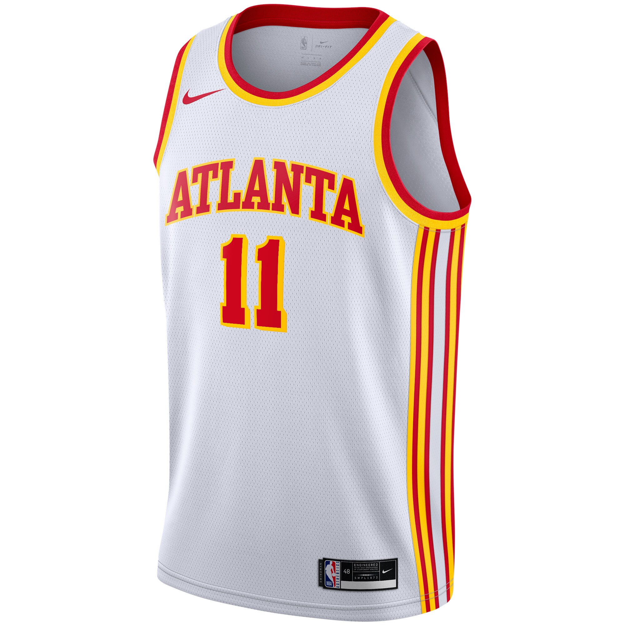Atlanta Hawks Association Edition Swingman Jersey - White - Trae Young - Youth - JS544 
