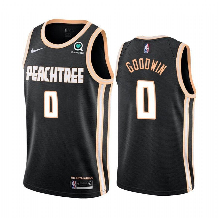 Atlanta Hawks Brandon Goodwin 0 City Men's Basketball Jersey - JS565 