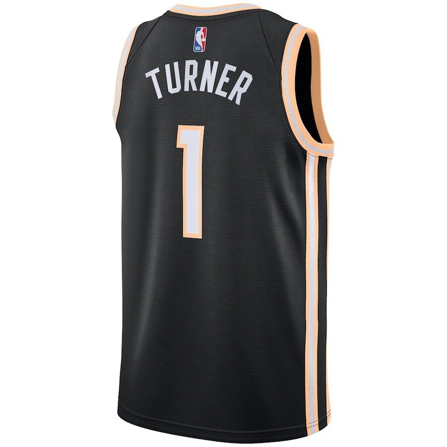Alternative view of Atlanta Hawks City Edition Swingman Basketball Jersey - Evan Turner - Mens