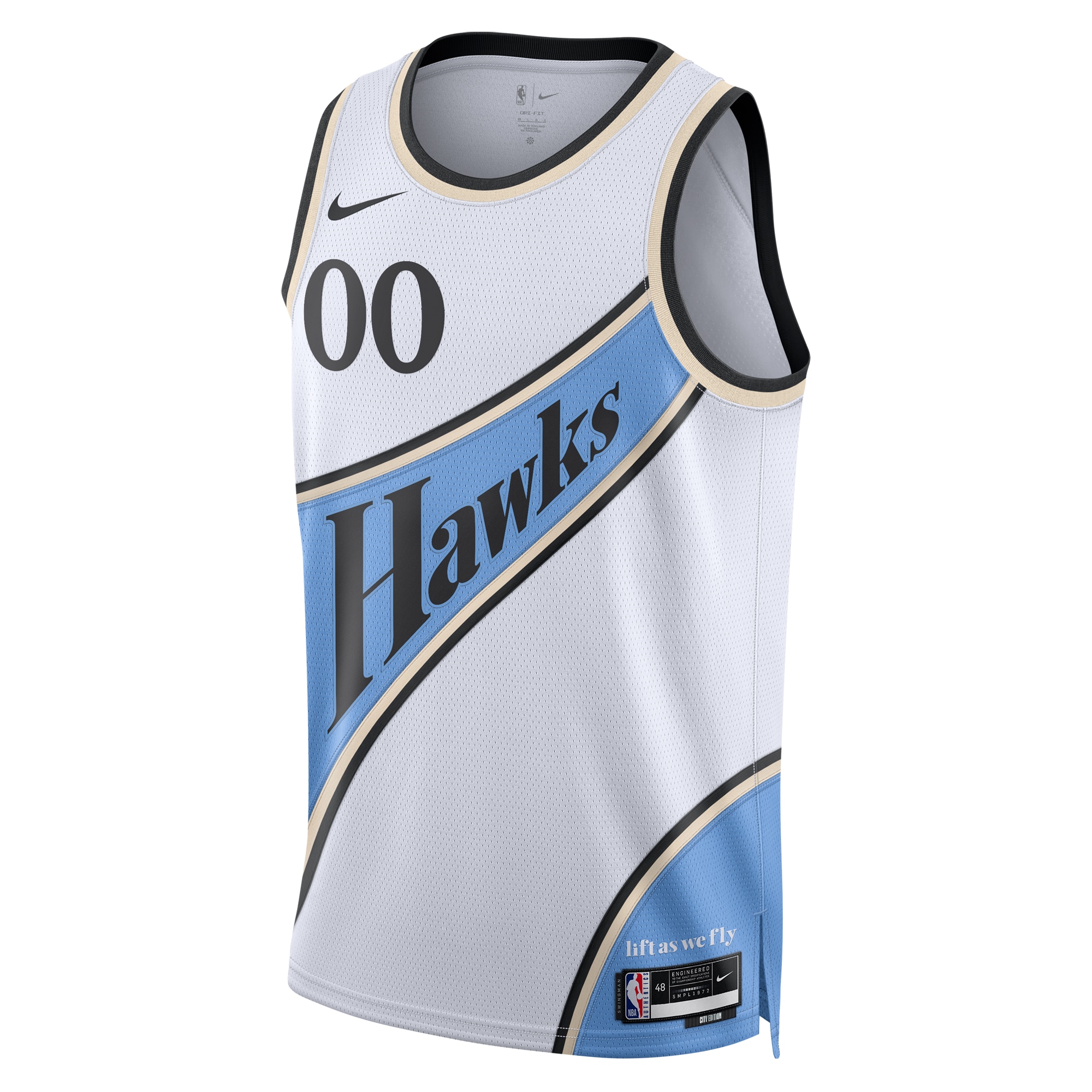 Alternative view of Atlanta Hawks City Edition Swingman Basketball Jersey 2024 - Custom - Unisex - JS742 