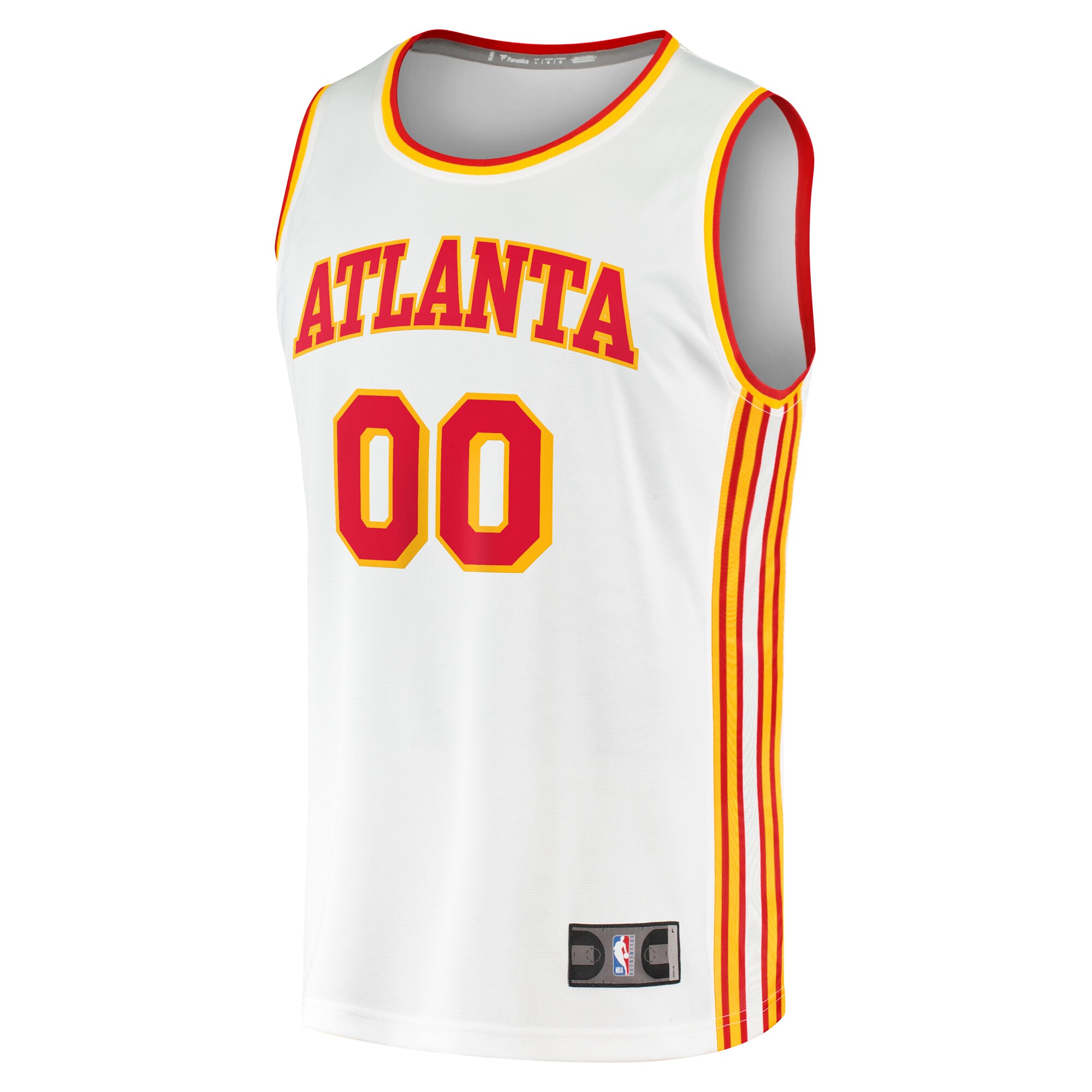 Alternative view of Atlanta Hawks Fanatics Fast Break Custom Replica Basketball Jersey - Association Edition - White
