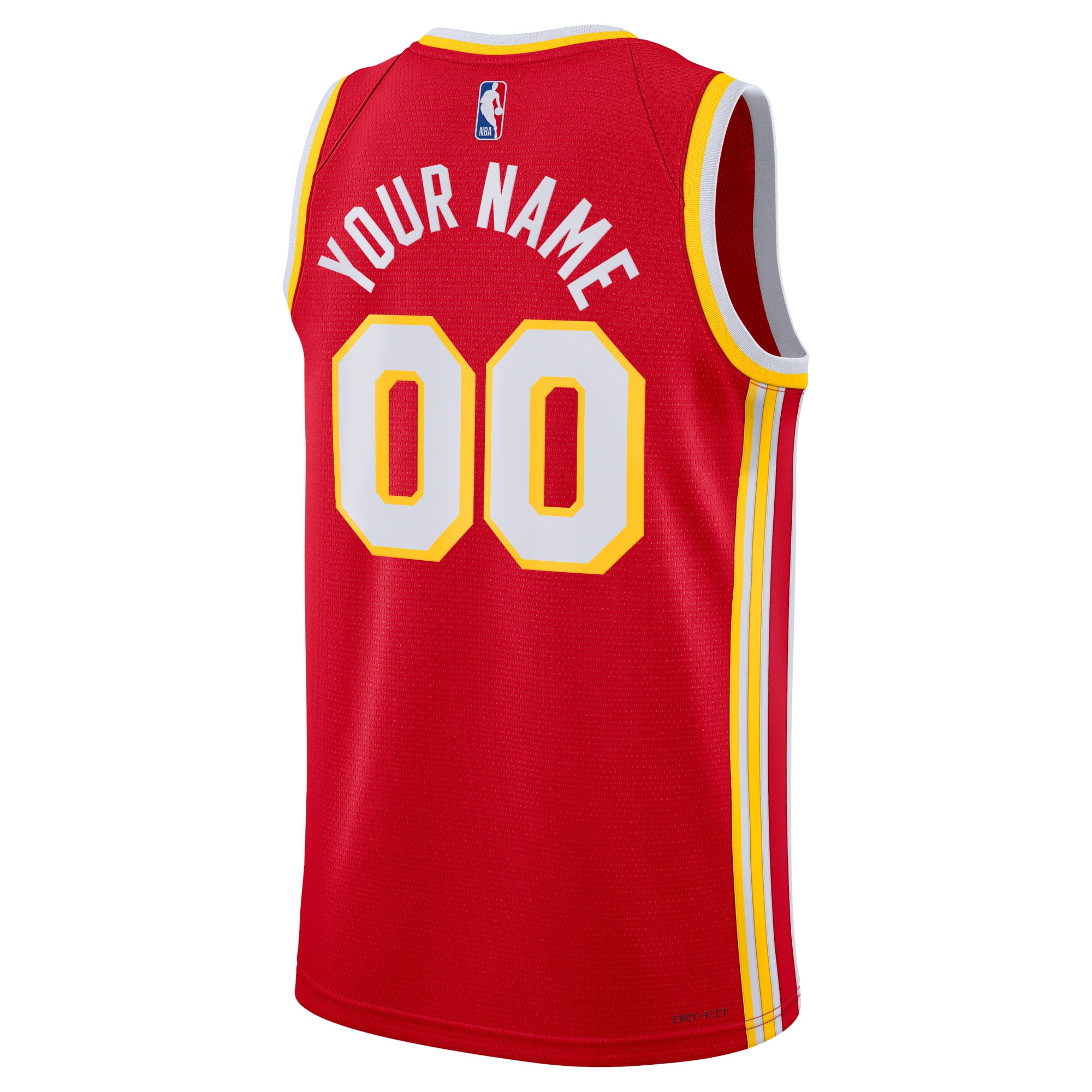 Alternative view of Atlanta Hawks Icon Swingman Basketball Jersey - Custom - Unisex - JS618 