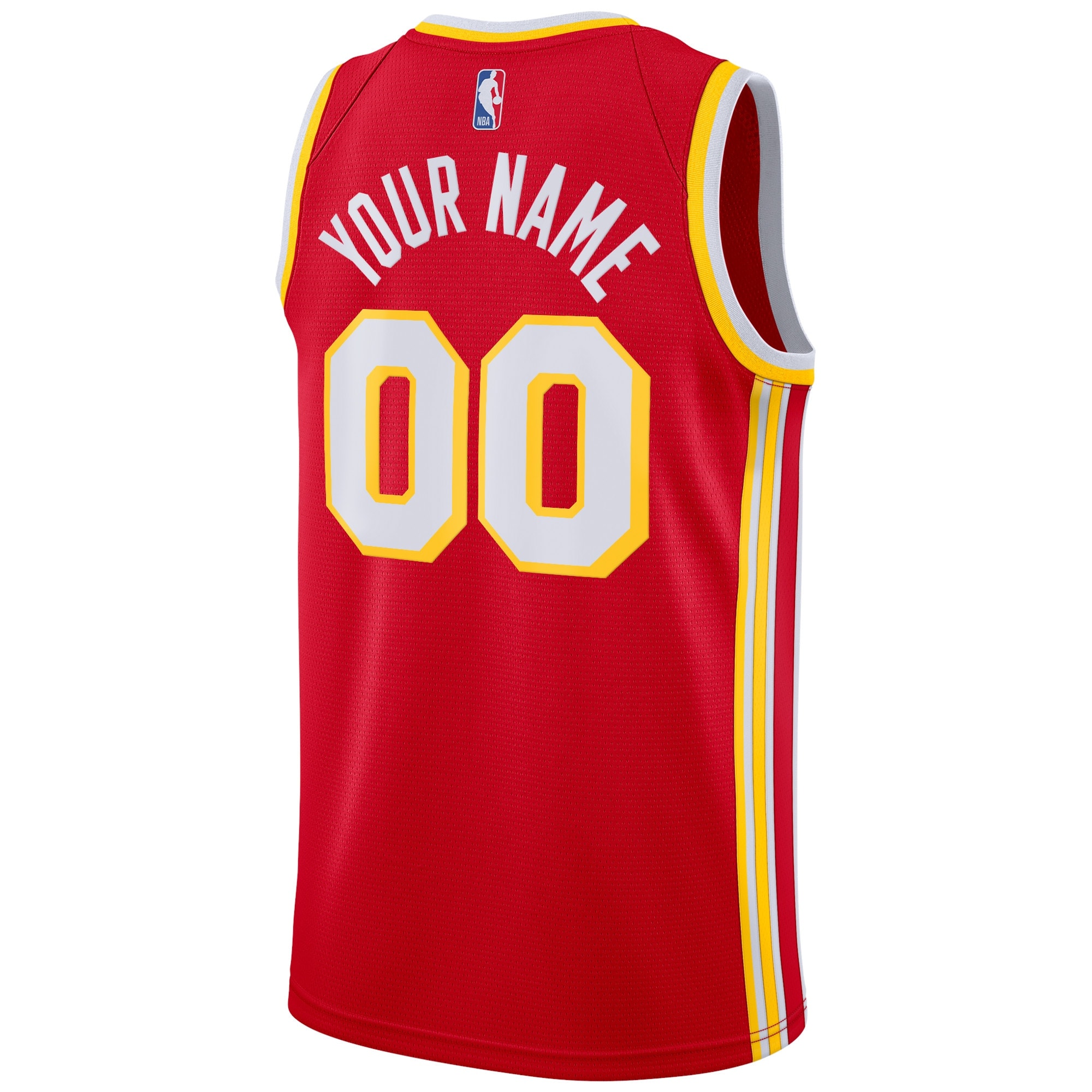 Alternative view of Atlanta Hawks Icon Swingman Basketball Jersey - Custom - Youth - JS904 