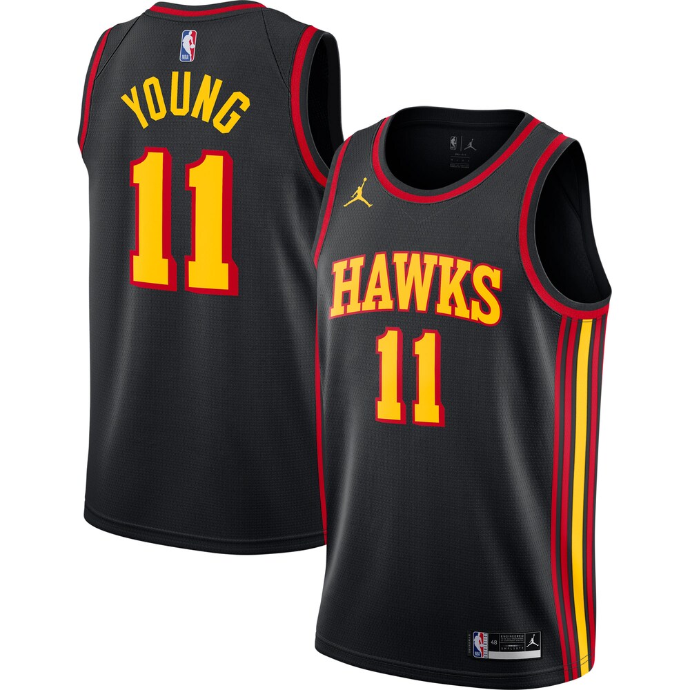 Atlanta Hawks Jordan Brand 2020/21 Swingman Basketball Jersey - Statement Edition - Black