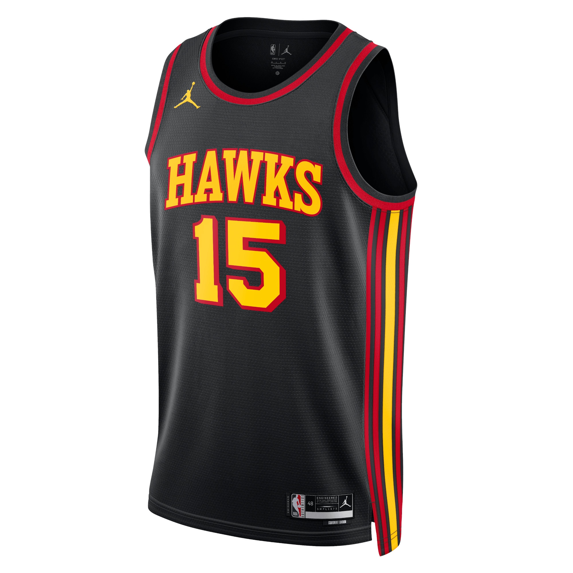 Atlanta Hawks Jordan Statement Edition Swingman Basketball Jersey - Black - Clint Capela - Unisex - JS315 
