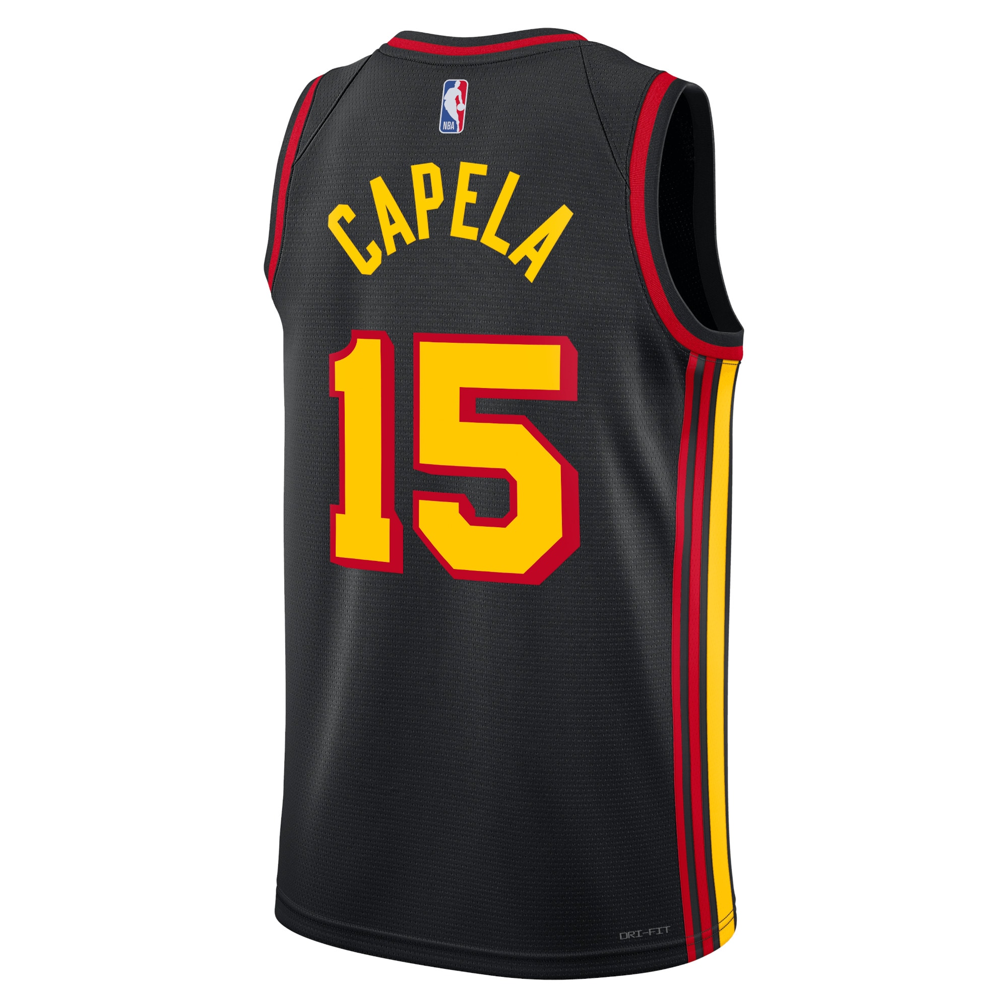 Alternative view of Atlanta Hawks Jordan Statement Edition Swingman Basketball Jersey - Black - Clint Capela - Unisex - JS315 