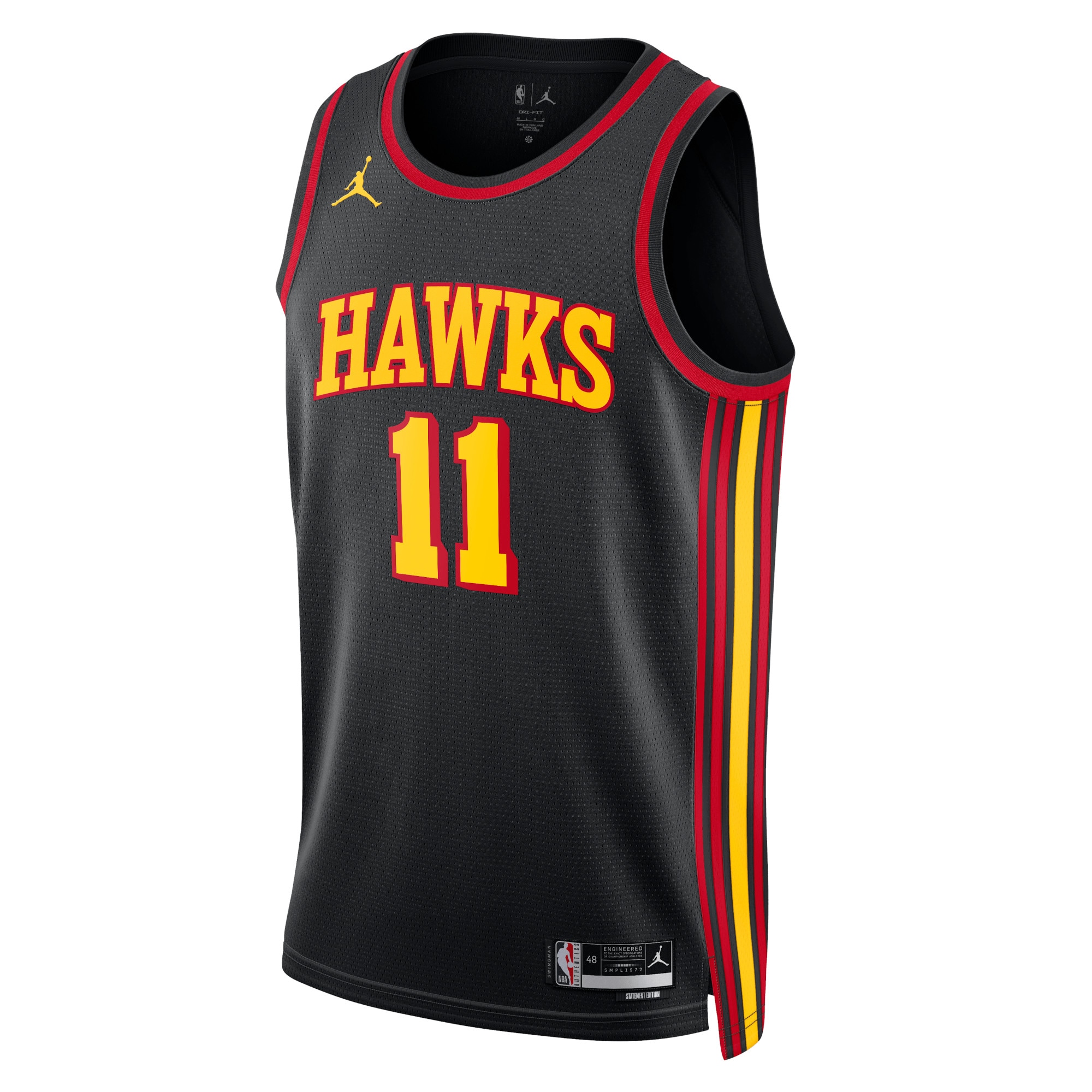 Atlanta Hawks Jordan Statement Edition Swingman Basketball Jersey - Black - Trae Young - Unisex - JS817 