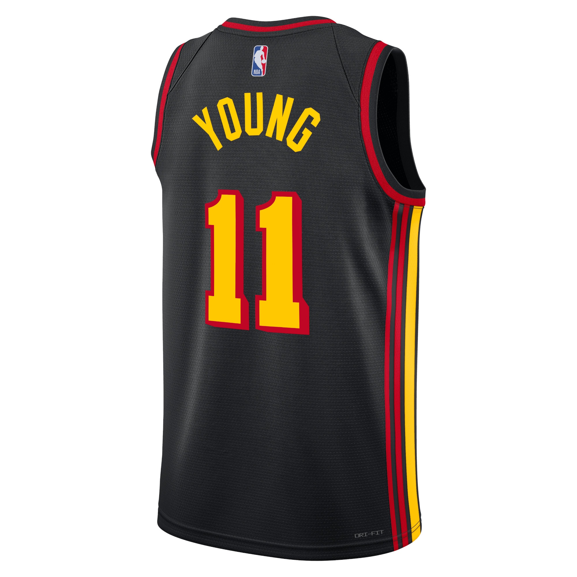 Alternative view of Atlanta Hawks Jordan Statement Edition Swingman Basketball Jersey - Black - Trae Young - Unisex - JS817 