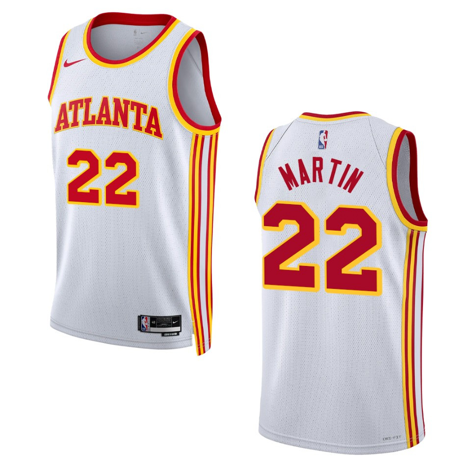 Atlanta Hawks Tyrese Martin 2022-23 Association Edition White Swingman Basketball Jersey
