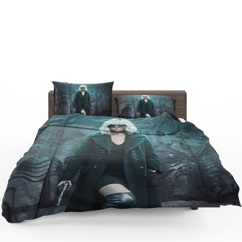 Atomic Blonde Movie Atomic Blonde Charlize Theron Bedding Set - Custom Bedding Set