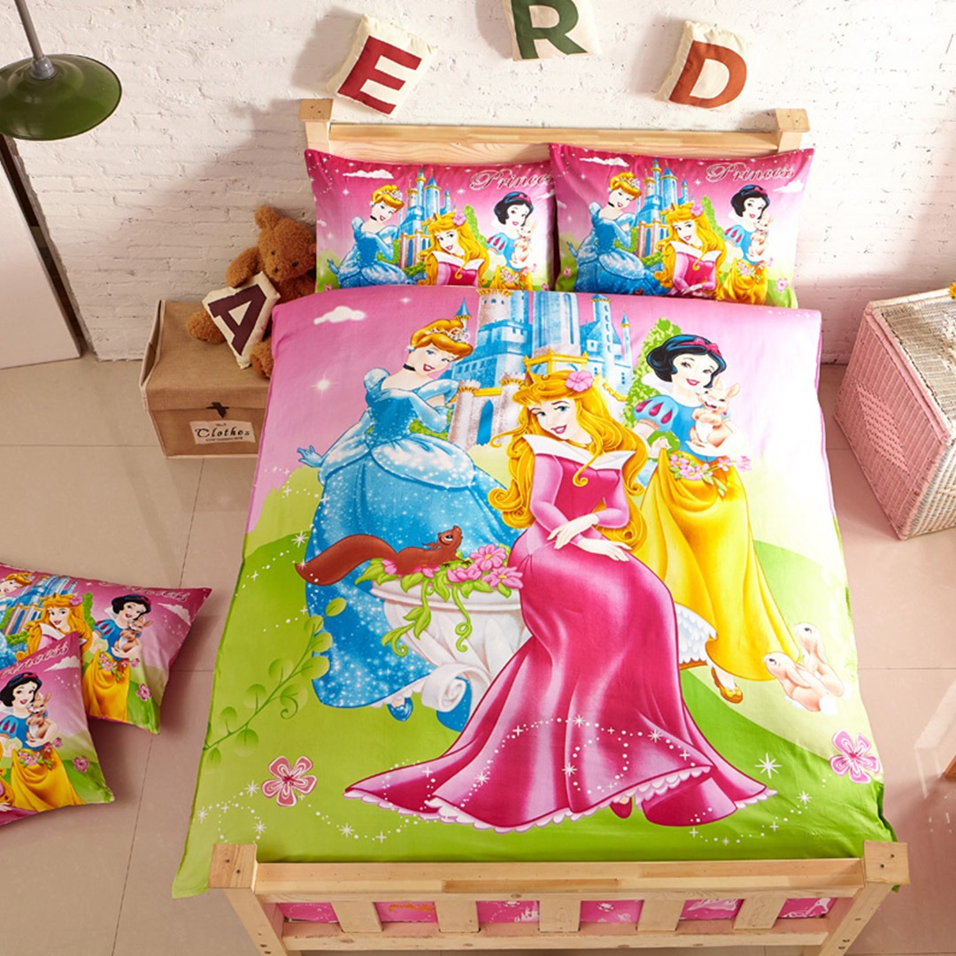 Aurora Snow White & Cinderella Bedding Set - Custom Bedding Set