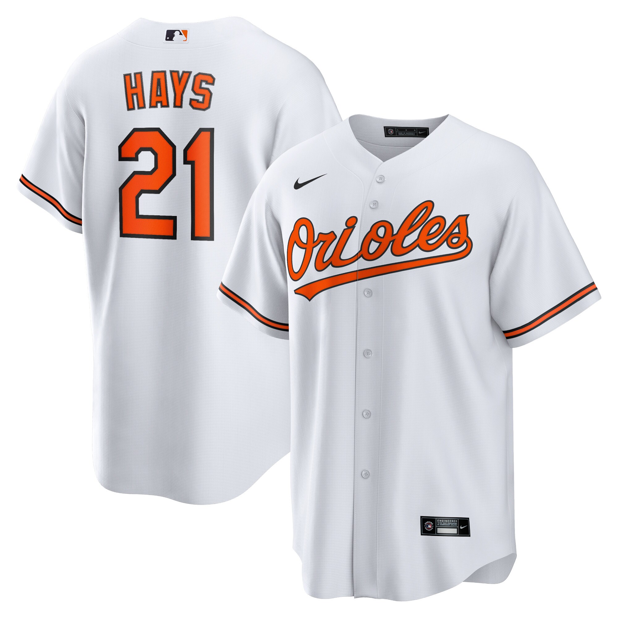 Austin Hays Baltimore Orioles Replica Player Baseball Jersey - White