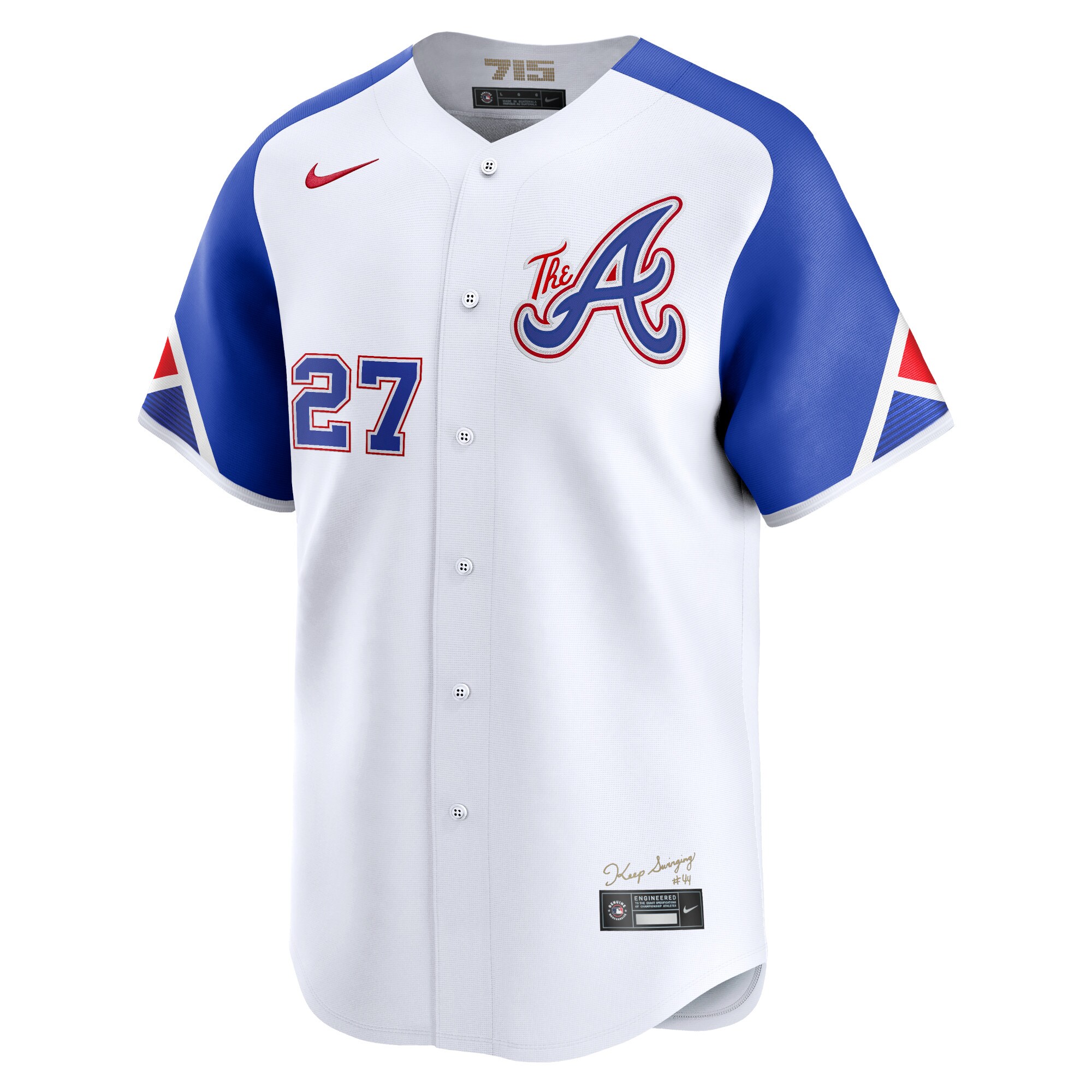 Alternative view of Austin Riley Atlanta Braves City Connect Limited Player Baseball Jersey - White